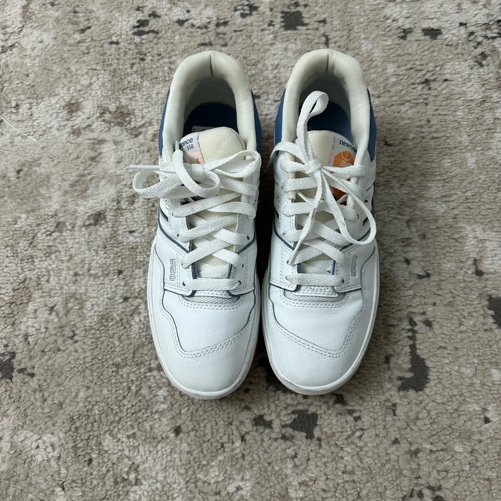 New Balance 550 Sneakers Size 8 - White Mercury Blue - Picture 3 of 8